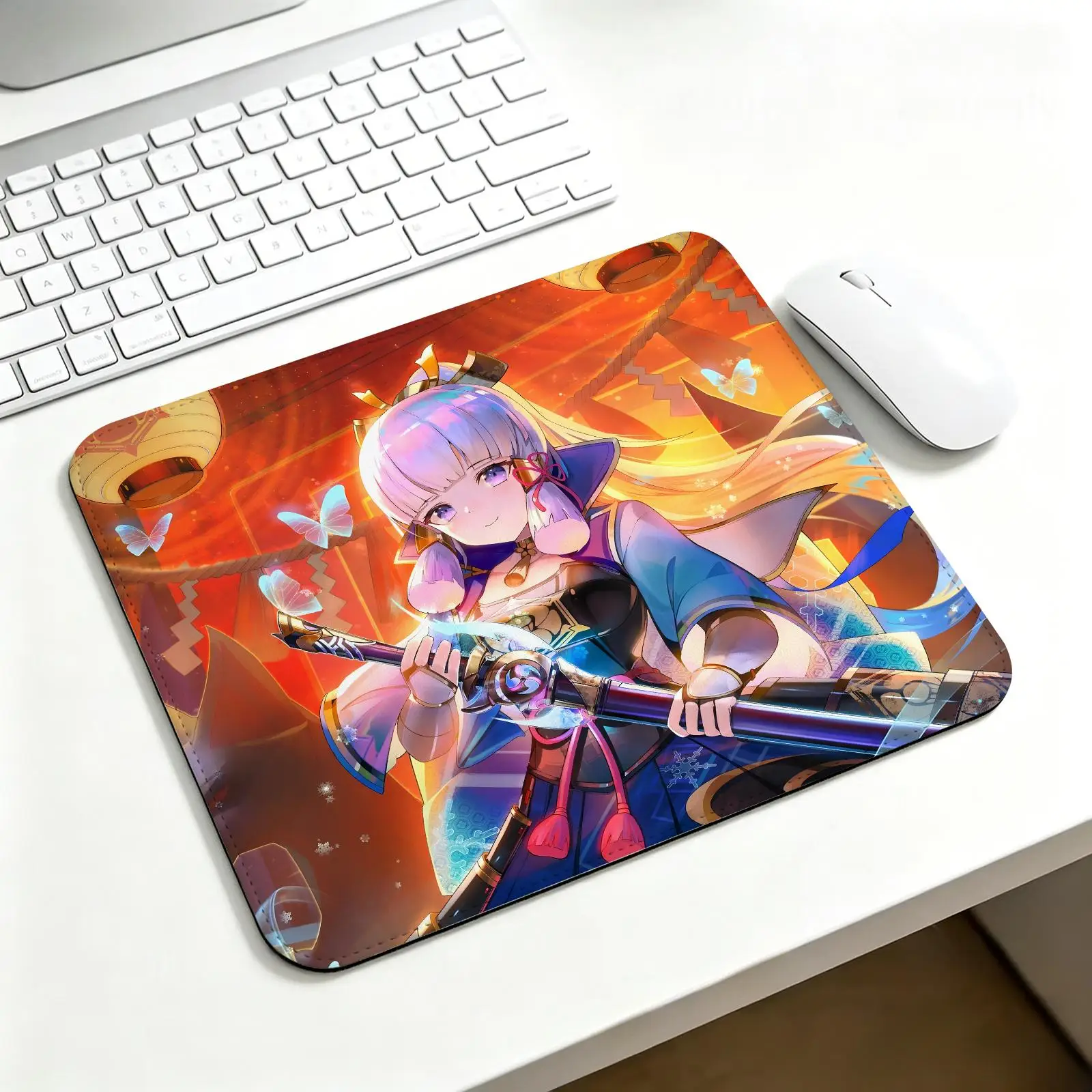 Regular gaming mouse pad Office mouse pad Laptop desk mat Stitched edge S/M/L size mouse pad  Genshin Impact Kamisato Ayaka