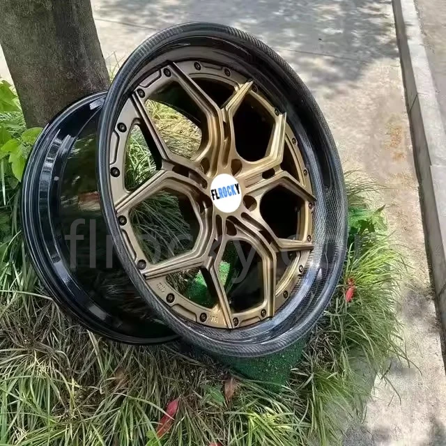 Flrocky Forged Alloy Wheel 18 19 20 21 Inch Full Carbon Fibre Wheel Rims for  Aluminum Carbon Barrel Construction