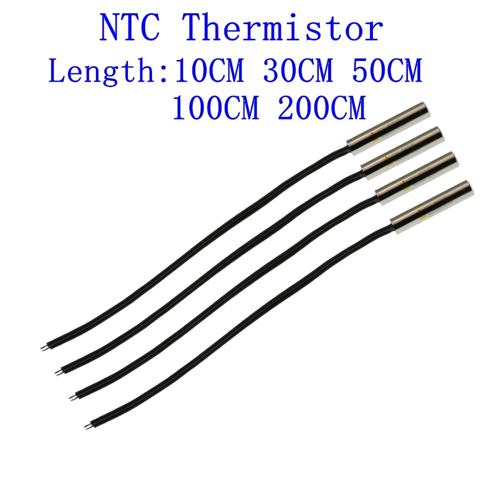 

1PCS NTC Thermistor B3950 3470 3435 1% 5K 10K 15K 20K 50K 100K Waterproof Digital Temperature Sensor Probe Thermal Cable