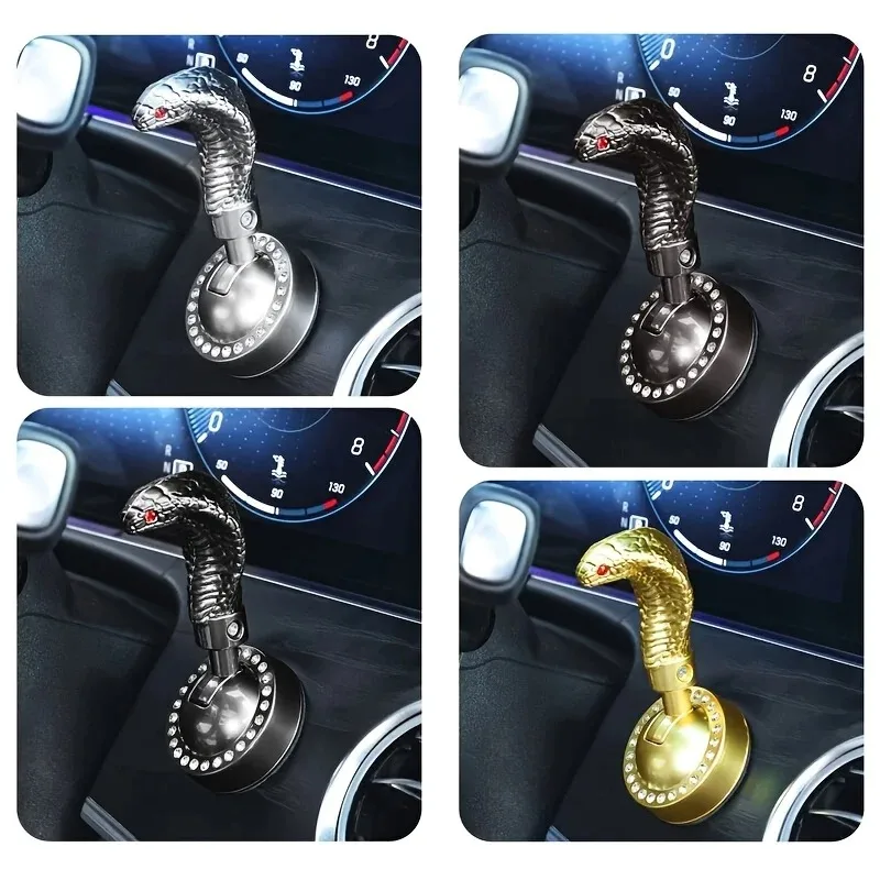 Auto-Startknopf, Druckknopf für Automatische Zündung, Metall-Schlangenkopf-Abdeckung, Einhand-Druckknopf, Wippschalter für Motorstart/-stopp – Detail 8