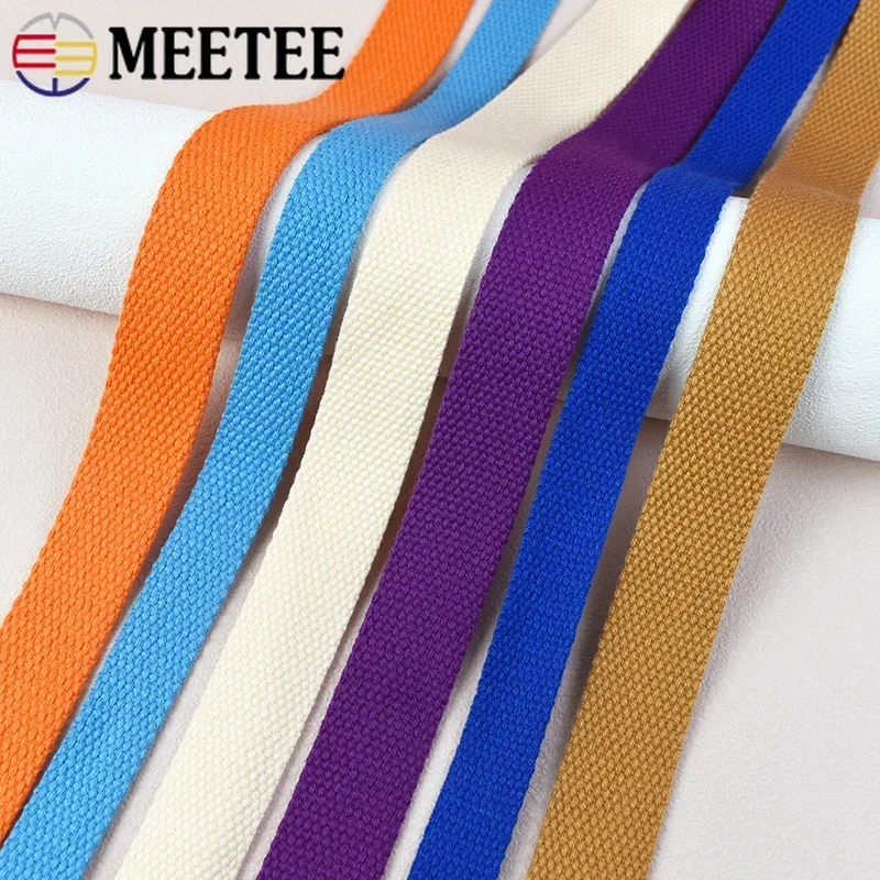 2-10Meters 25mm Polyester Cotton Webbing Band for Bag Ribbon Tapes Canvas Belt Strap Bias Binding DIY Sewing Accessories