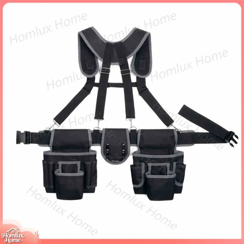 Multifunctional Electrician Fanny Pack for Aerial Work Tool Belt Waist Pouch Crossbody Shoulder Strap Wear-Resistant Utility