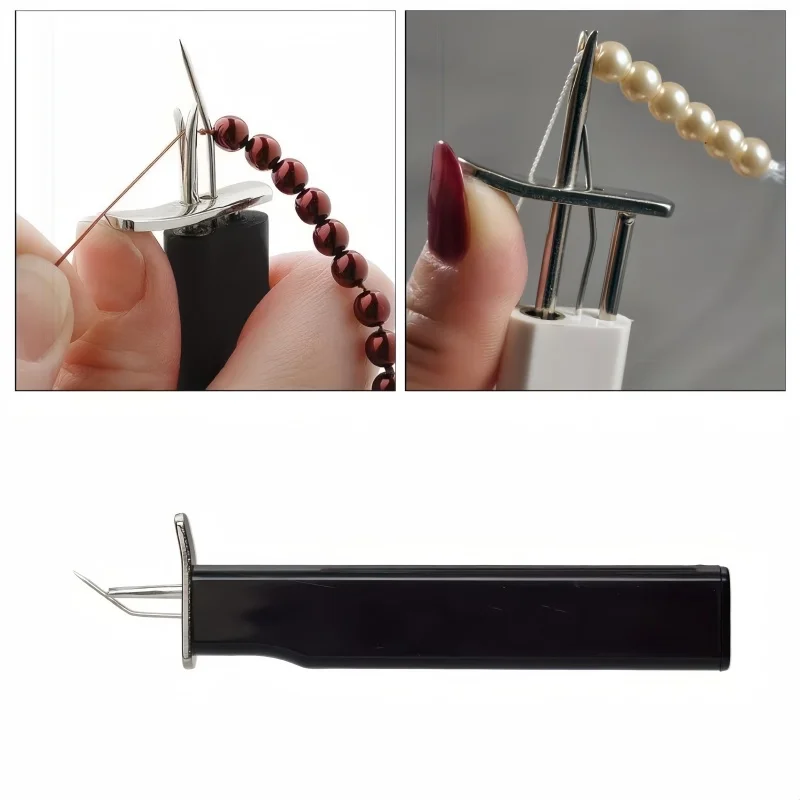 Bead Knotting Tool-DIY Jewelry Making Kit for Elastic Cord, Jade Thread & Beads , Handy Knotter for Bracelet/Necklace Stringing