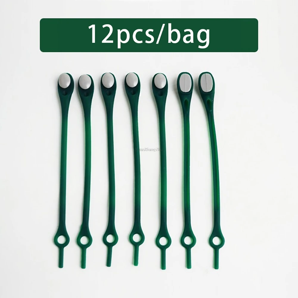 12-pack Laceless siliconen elastische veters rubberen veters volwassen kinderen luie kant gratis veters one size veelzijdig past op de meeste schoenen