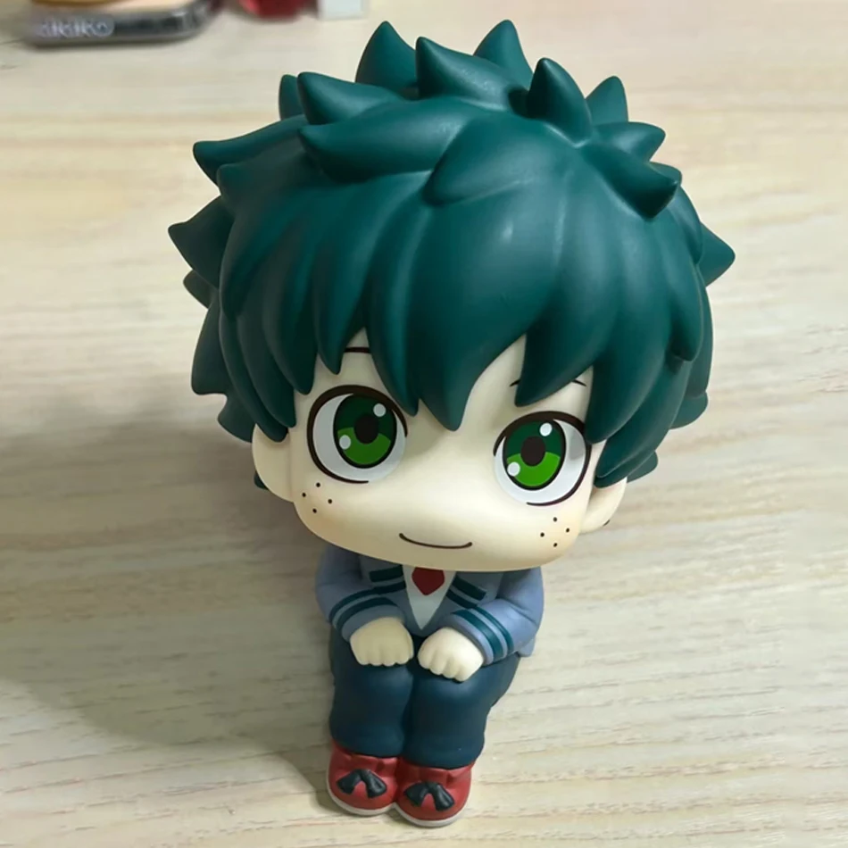 10cm boku no hero academy anime figure midoriya izuku action figure bakugo katsuki/todoroki shoto statuette pvc collection toys image 2