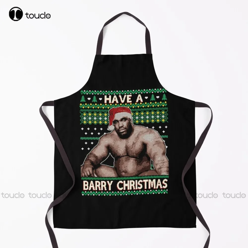 

Новинка Have A Barry Christmas - Barry Wood Ugly Christmas Funny Black Guy Meme Фартук Забавные фартуки унисекс