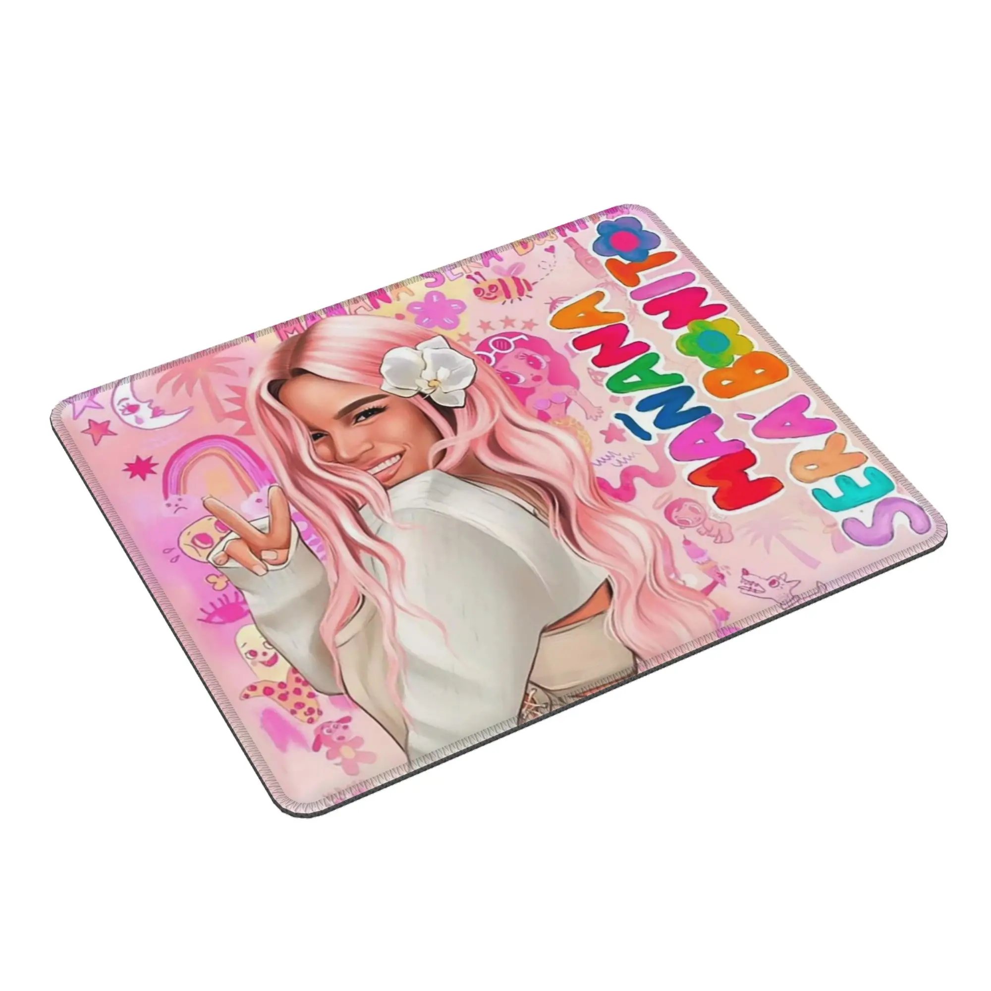 Karol G Happy Valentines Day Mouse Pad Computer Keyboard Mouse Mat Gaming PC Laptop Desk Mat Office Accessories Table Mats