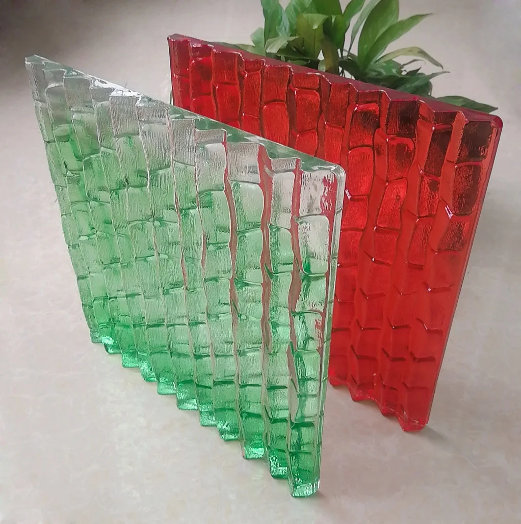 Manufacturers sell solid bamboo transparent glass brick hanging piece indoor and outdoor decoration hanging piece glass brick