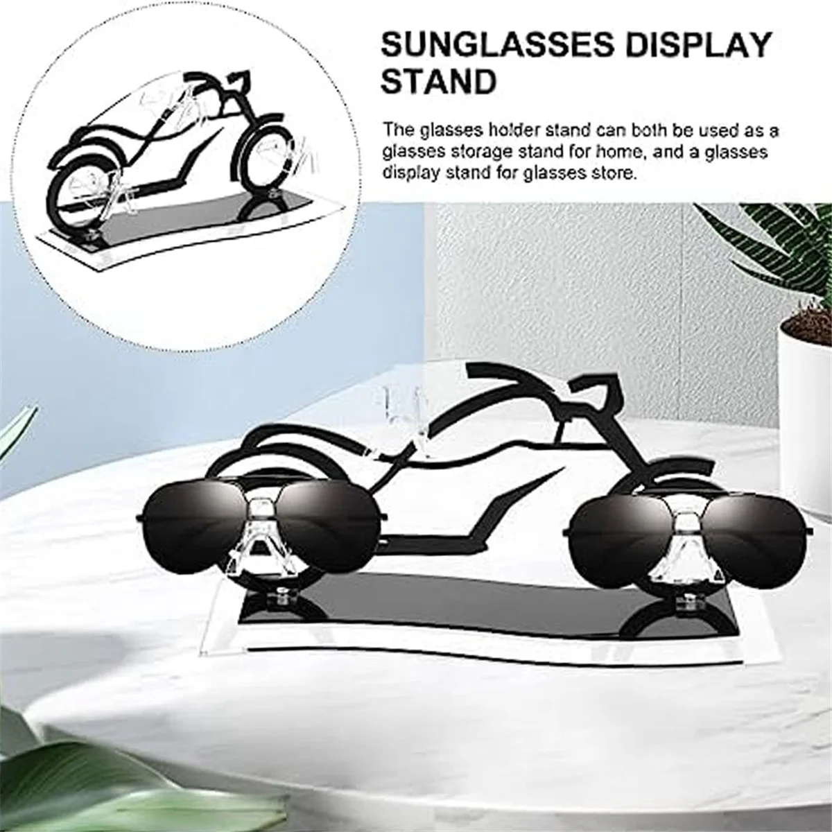 

Acrylic Glasses Stand Riser Eyeglasses Holder Motorcycle Shape Glasses Holder Glasses Organizer Eyeglasses Stand