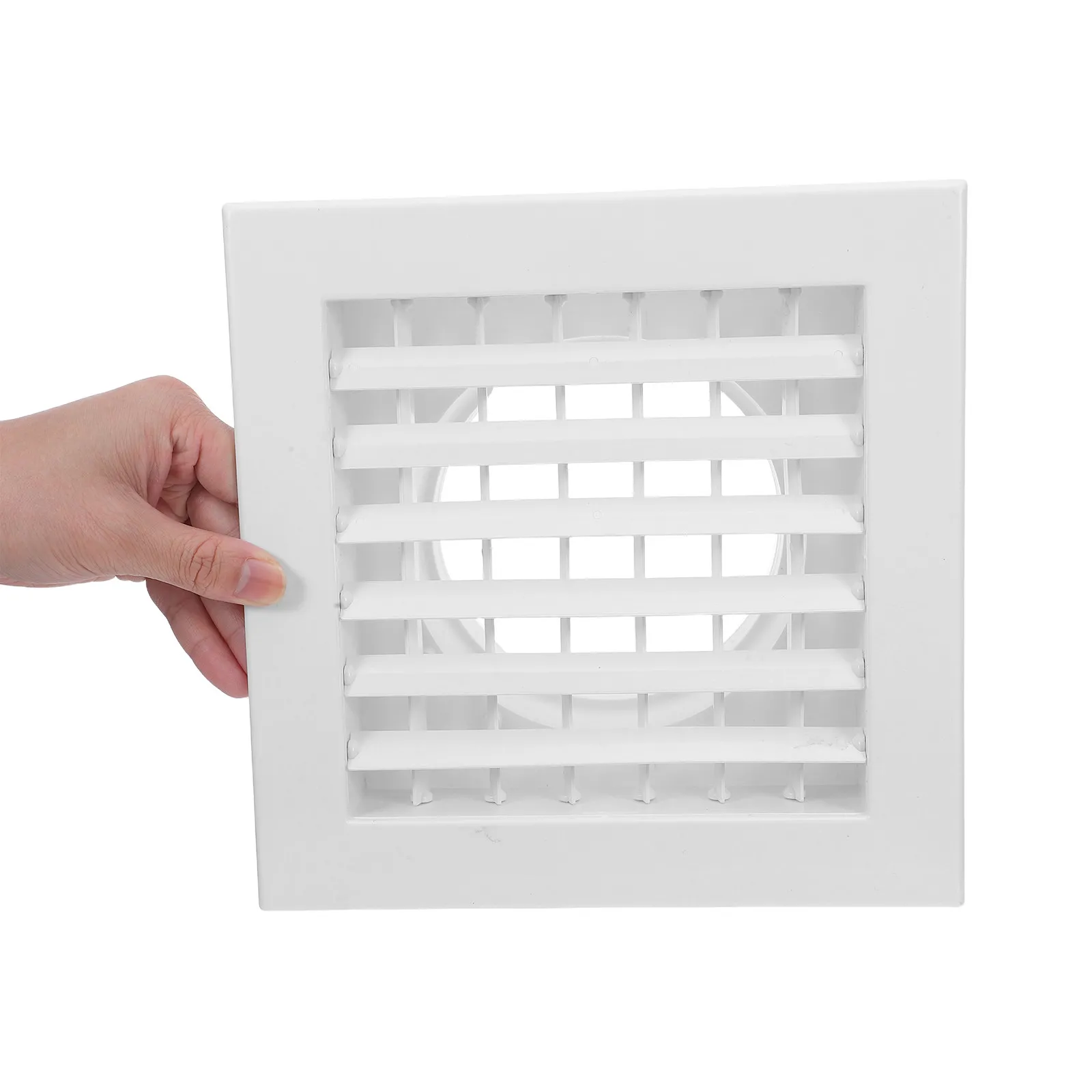 Square ABS Air Conditioning Vent Outlet Grille with Dual Louver for Even Airflow Quiet Operation Central Air-Conditioning Vent