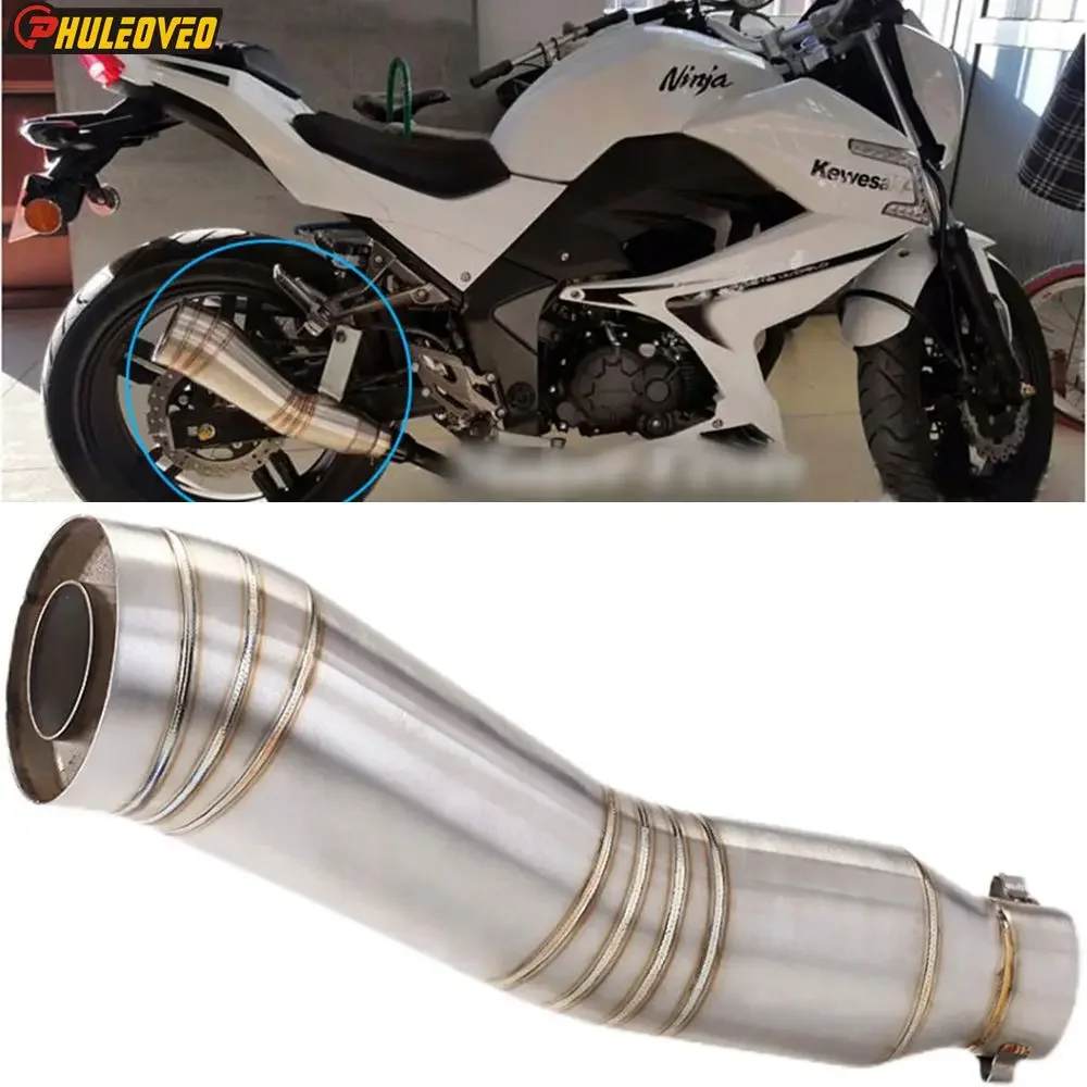 Modified Motorcycle Exhaust Muffler Tail Pipe Escape Moto for GSR750 TMAX530 ZX10R CB400 MT07 NC750 CBR1000 R1 MT03 X-ADV PCX150