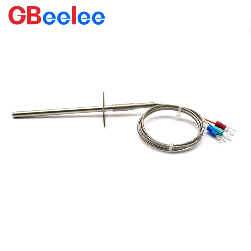 30 peças 5mm * 100mm sonda k j pt100 tipo 50mm 150mm 200mm -200 ~ 2500 ° C 1m 2m 3m 5m Cabo Sonda Termopar Industrial Temperatura Se