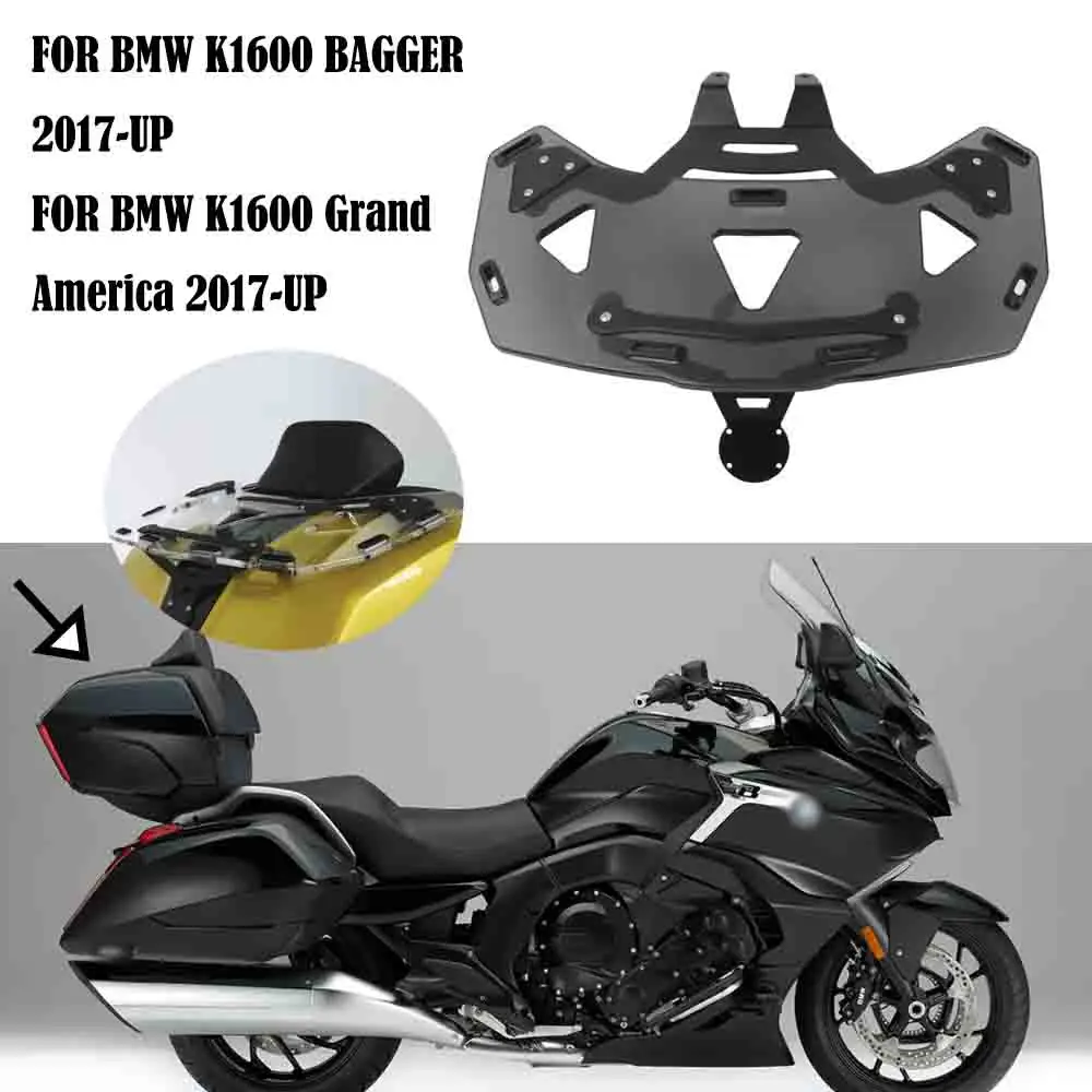 Motorcycle roof box luggage rack FOR BMW K1600 Bagger/Grand America 2017-UP New Motorcycle Accessories Smoked Gray / Transparent