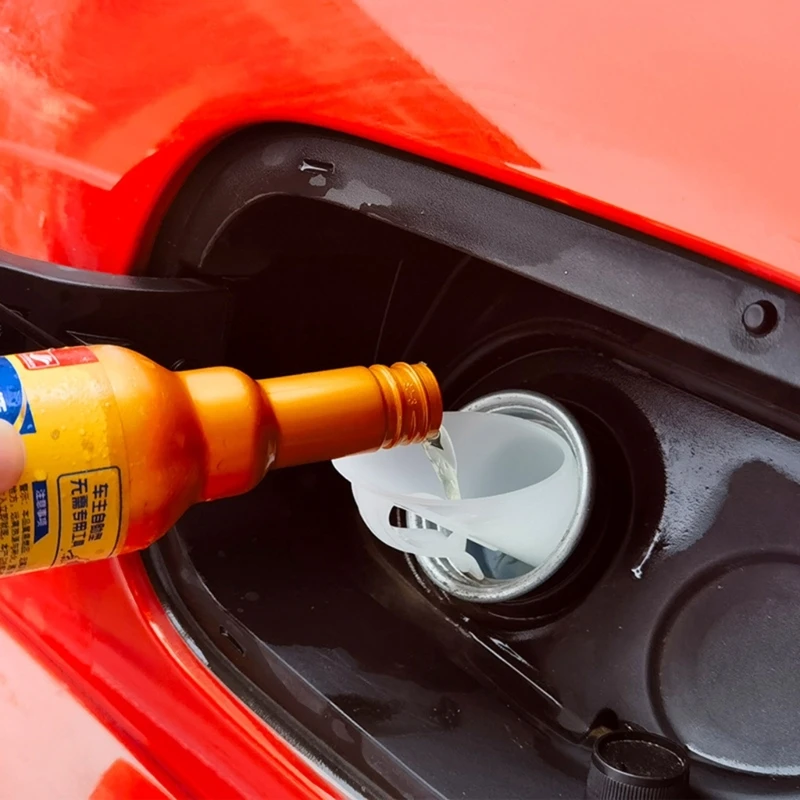 2Pcs Car Fuels Tanks Funnel Tube Waterproof Vehicle Fill Funnel Accessories Dropship