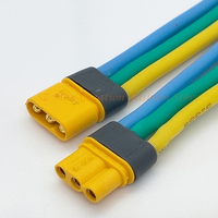 Amass MR30 M/F High Current Connector Plug With Sheath 16AWG 10/15/20CM For RC Lipo Battery Multicopter Airplane Model