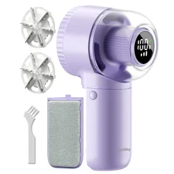 coldSky Lint Remover Sweater Shaver with Digital Display 3 Speed Lint Shaver 6-Leaf Blades Lint Remover for Clothes Sofa Bedding