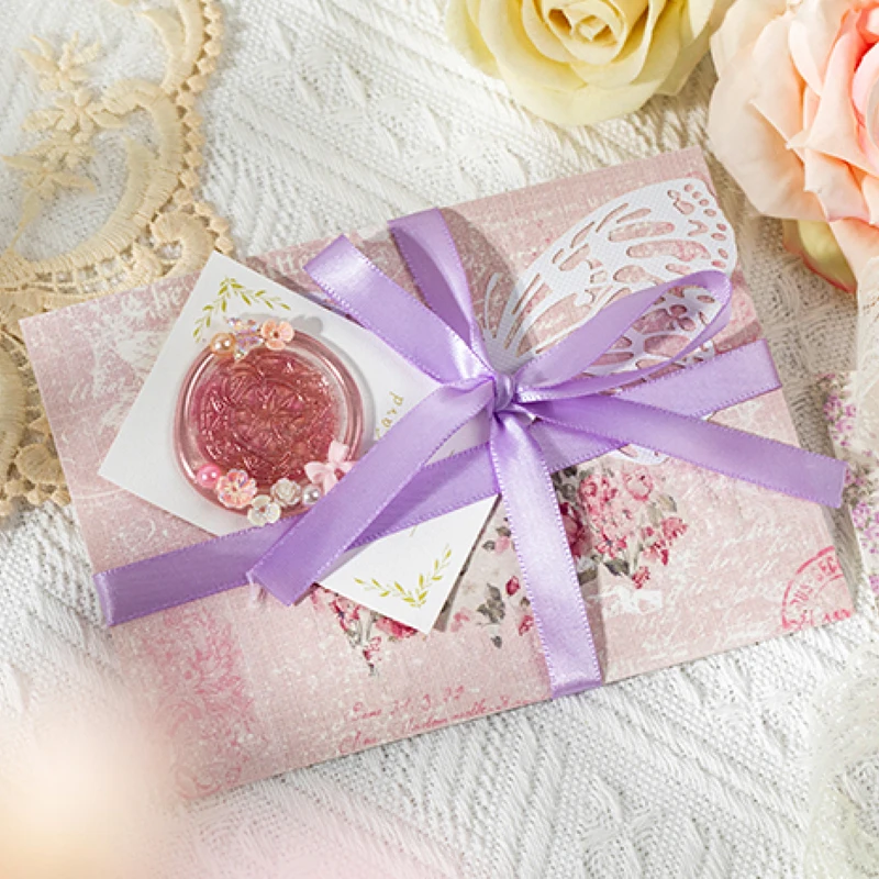 6Style 22Pcs/Pack Embossed material paper for DIY handbook phone case notebook photo frame tag decoration