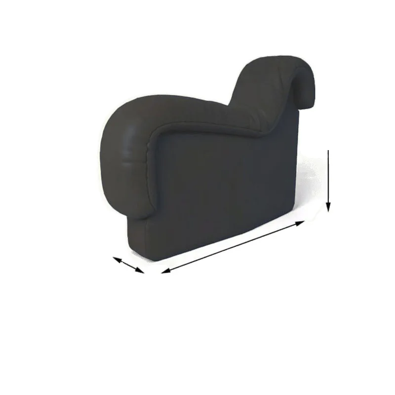 Schlangensofa erste Schicht Rindsleder Wohnzimmer großes Apartmentsofa