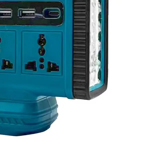 /LED /Work /Light With Inverter 18V To 220V AC For BL1830 BL1840 Battery Portable USB Charging Lamp For Camping Workshop Tool