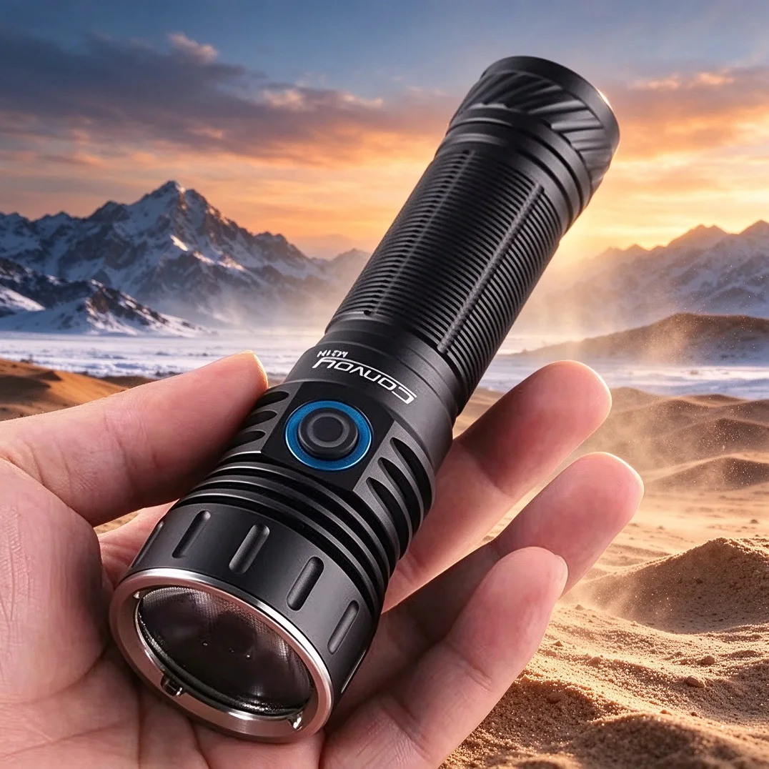 Convoy M21H LED Flashlight Linterna 4000LM XHP70.2 High Powerful Type-C Charging 21700 Torch for Camping Fishing Work Outdoor
