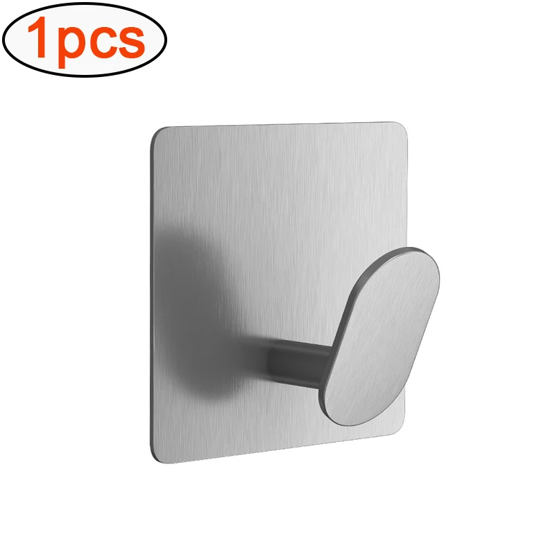 4/1 stücke Edelstahl Bad Robe Haken Klebstoff Wand Haken Handtuch halter Bad Küche Hardware Mehrzweck Aufhänger Haken