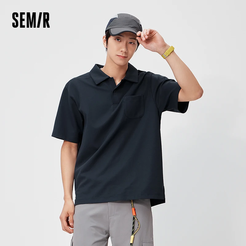 Polo Homme Semir 2026 – Coupe Légèrement Ample, Col Tricoté, Sensation Fraîche, Style Stéréo Décontracté, Doux et Tendance