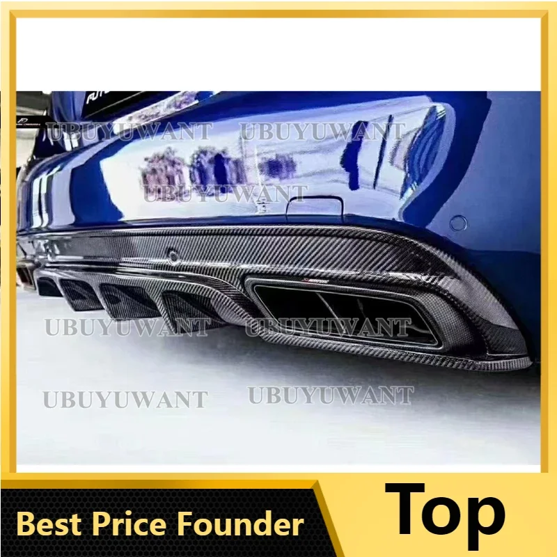 

Real Carbon Fiber Rear Bumper Lip Diffuser For Benz C200 W205 SEDAN / COUPE/ Wagon C180 C260 C200 C300 Car Styling 2014-2019