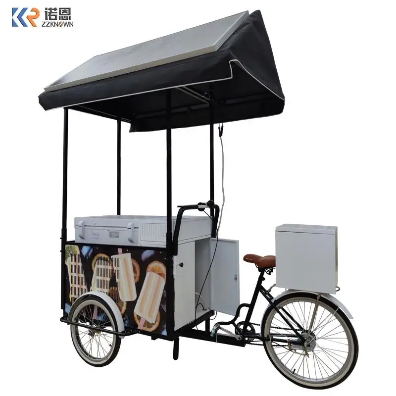 Italian Popsicle Ice Cream Cart 3 Wheels Bicycle