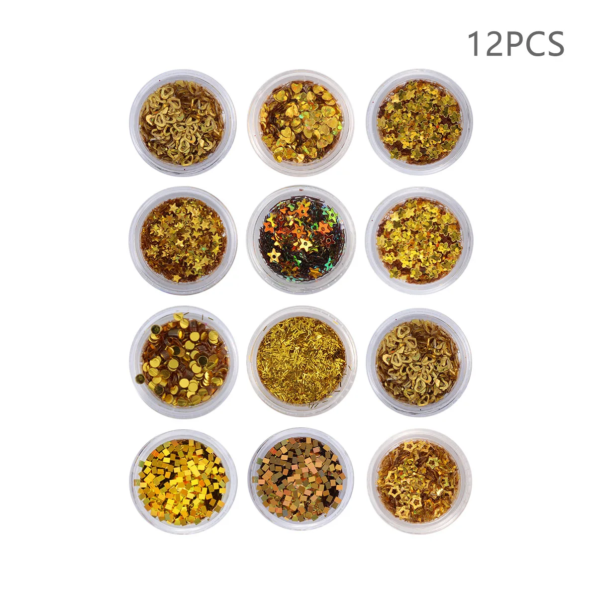 

12 Boxes Art Sequins Lightweight Nail Stickers Durable Supplies Manicure Decoration Stickers Accessories DIY Women