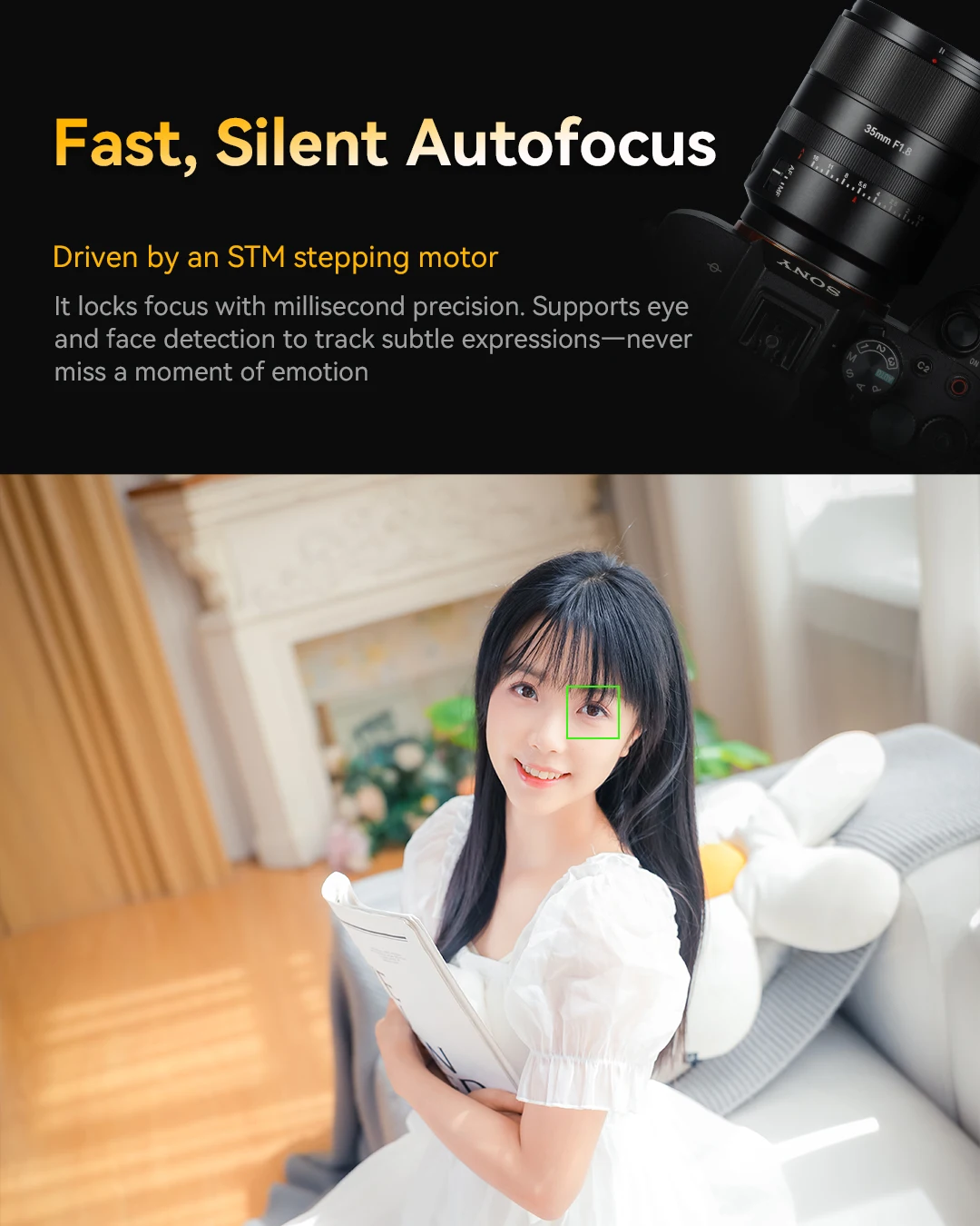 7artisans AF 35 mm F1,8 Vollformat-Prime-Kameraobjektiv mit großer Blende für Porträtfotografie mit Sony E Nikon Z Lumix L-Mount – Detail 5