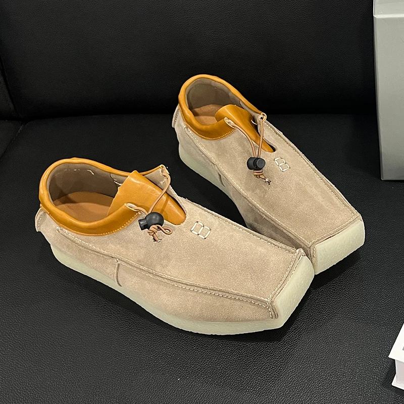 Men 2026 Summer New Slip On Loafers Niche Design Breathable Lightweight Casual Office Walking Shoes