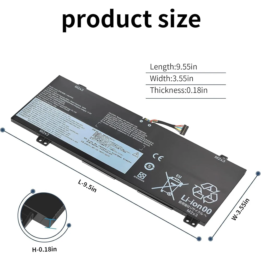 L18C4PF3 Laptop Battery for Lenovo IdeaPad Flex-14API 14IML 14IWL,C340-14API 14IWL 14IML,S540-14API 14IML L18M4PF4 L18M4PF3