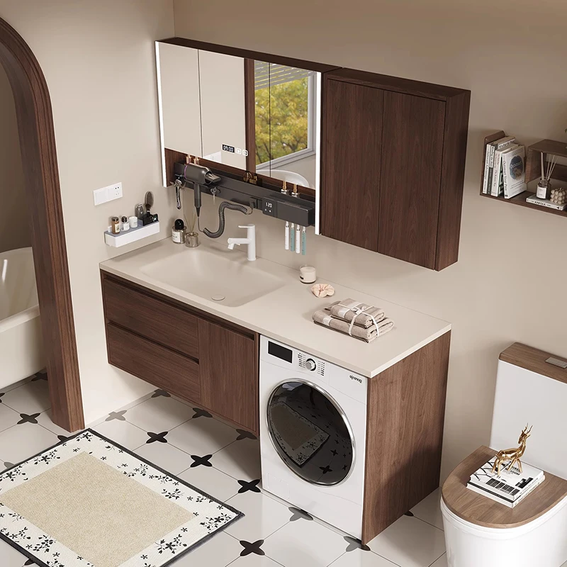 خزانة حمام خشبية حديثة، منظم مرحاض فاخر، خزانة مرآة، مجوهرات للعناية بالبشرة، أثاث أرشيفادوريس العصري #4