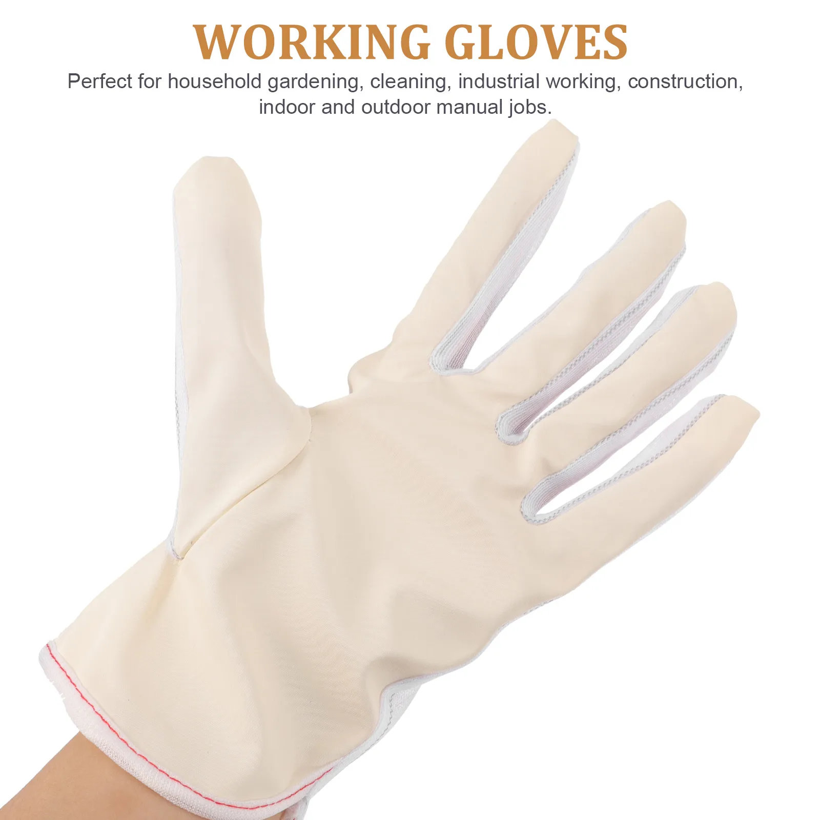 

10pcs Anti Static Gloves White Breathable Nonskid Durable Hand Gloves Multi-Function For Jewelry Banquet Opera Etiquette Art