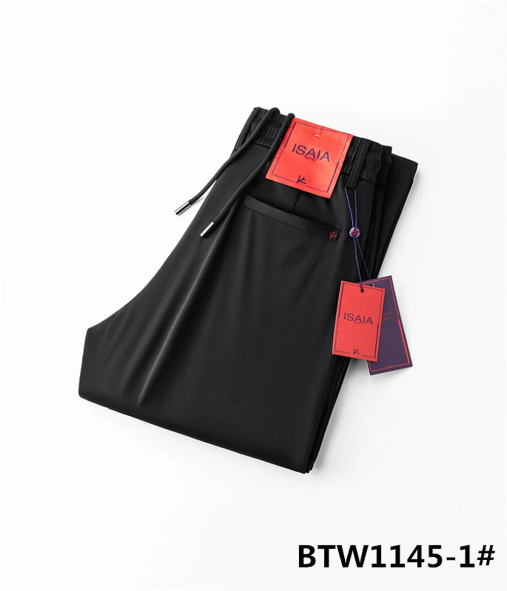 

BLLIYOSS Men Spring Summer thin multi pocket workwear casual pants 2026 New comfortable casual elastic High-Quality Size 31-40