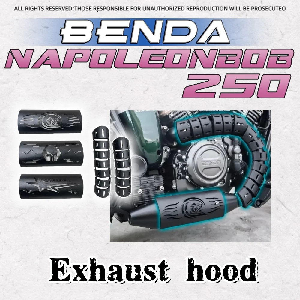 

For BENDA Napoleonbob 250 Exhaust pipe heat shield Exhaust pipe heat shield Exhaust protection cover for benda napoleonbob 250