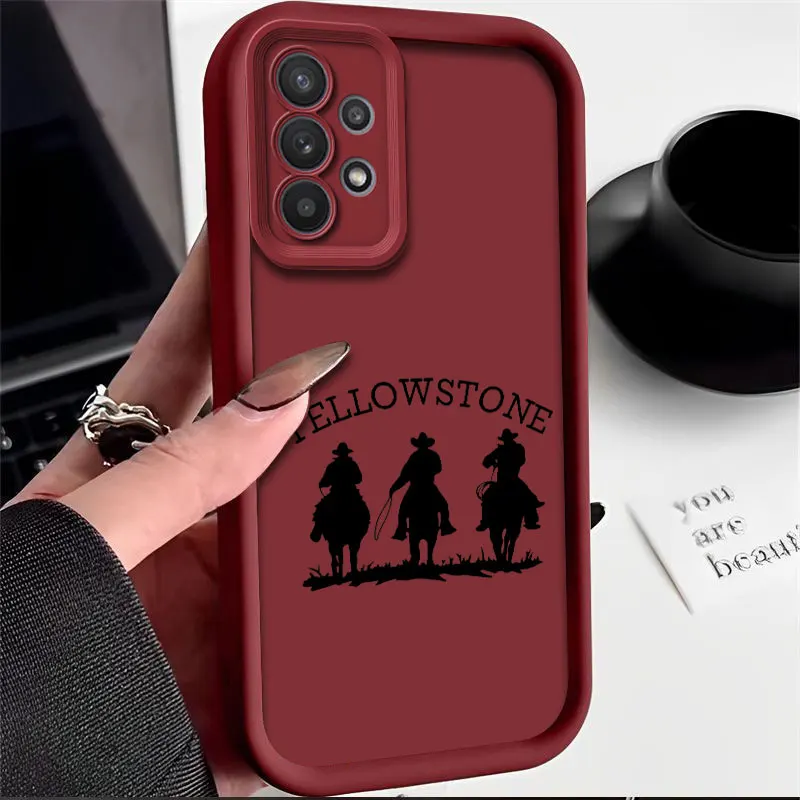 Western CowBoy Phone Case for Samsung Galaxy A03 A04 A05 A21S A23 A33 A34 A35 A50 A53 A55 A71 A73 5G Silicone Soft Cover Coque image 4