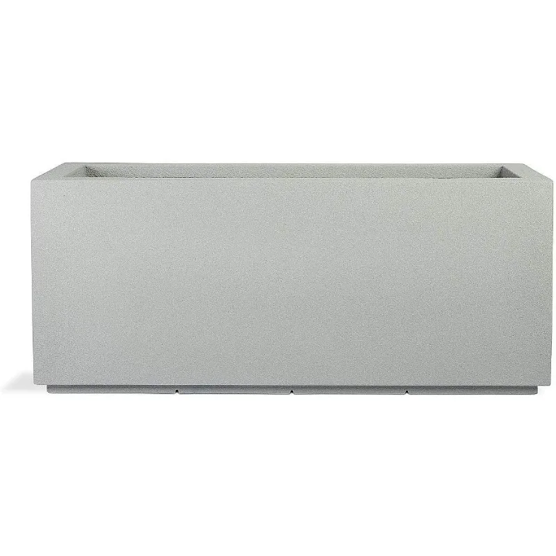 Tall Modern Outdoor/Indoor Rectangular Trough Planter, 46