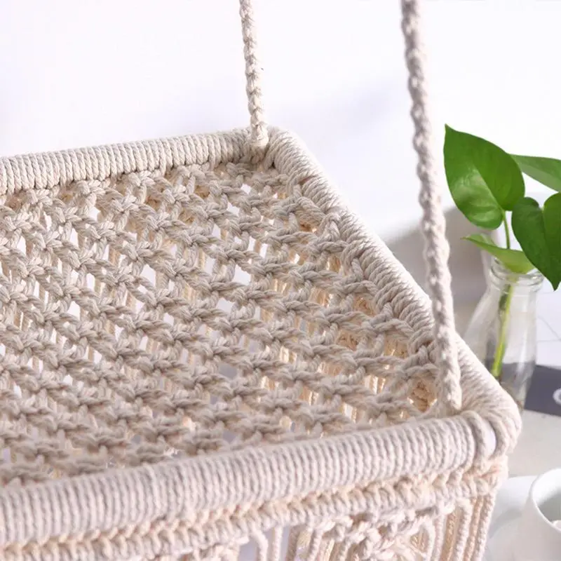 Pet Hammock Cat Swing Hand Woven Cotton Rope Cats Hanging Basket Kitten Hanging String Den Indoor Pend Nest Pets Supplies