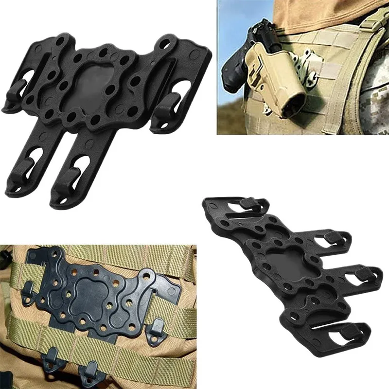 Molle Quickdraw Holster Glock 17 19 M92 Holster Rail Case Mount Equipment Tactical Chest Mount Hunting Accessories