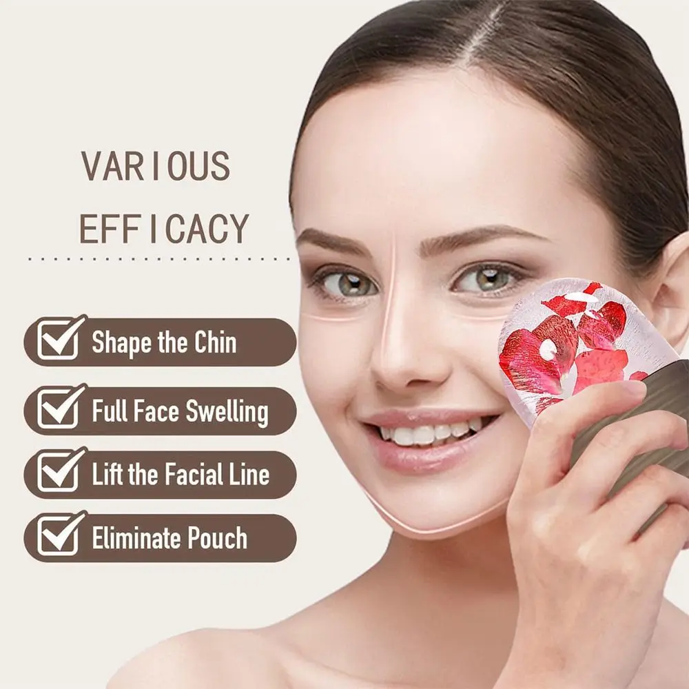 Nouveau rouleau de glace en Silicone, Lifting du visage, Cube de glace réutilisable, réduit les poches, rétrécit les Pores, outils de soins de la peau pour le visage et les yeux, 1 pièce