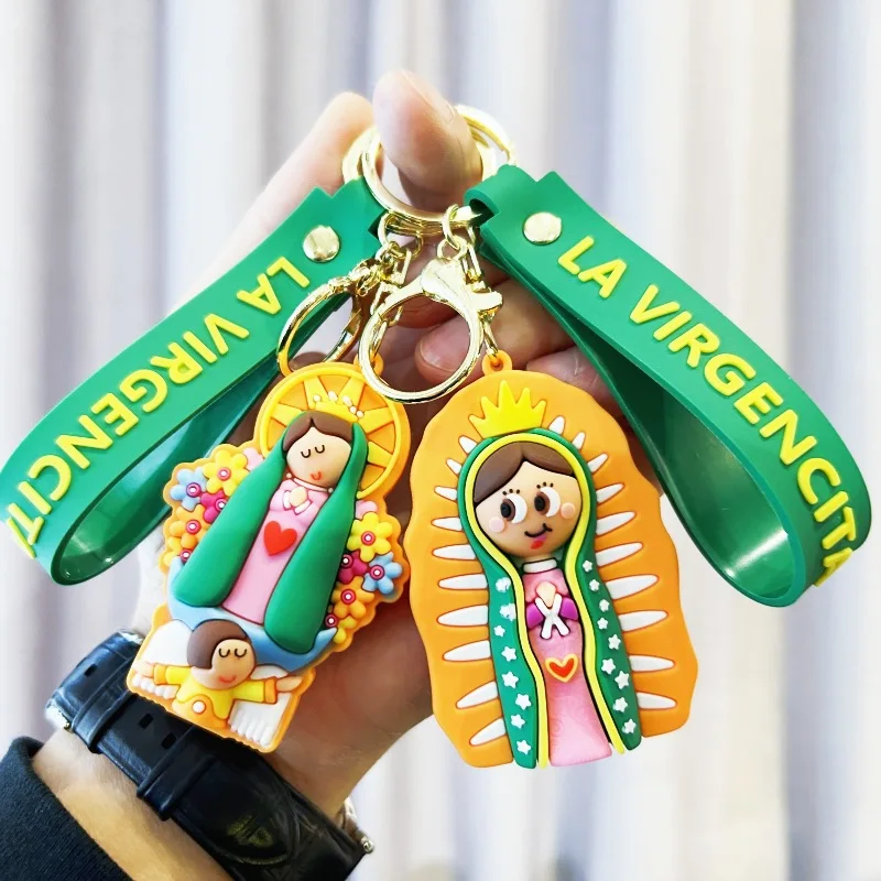 New Style Kawaii Creative Cartoon Russian Doll Key Chain Cute Russian Doll Key Chain Men and Women Bag Pendant