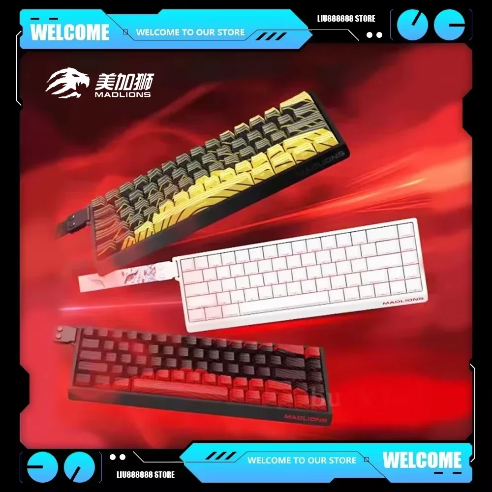 FGG VGN VXE MADLIONS Madcatz Mad60/68HE Mechanical Keyboards 8K Polling Rate Low Delay Hot Swap Switch Keyboard for E-sports