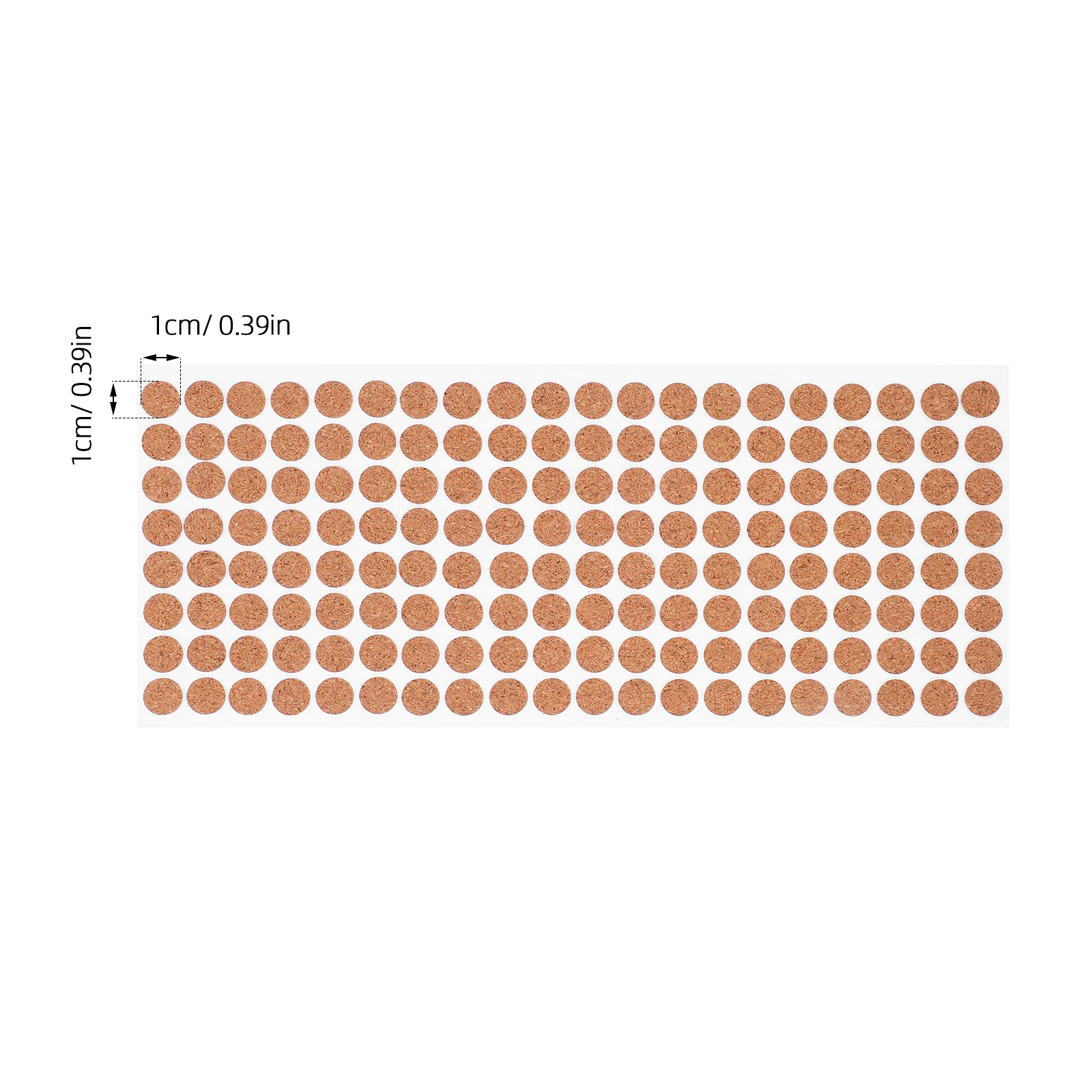 500 قطعة منصات الفلين الناعمة المضادة للانزلاق 10 مللي متر النقاط المستديرة ذاتية اللصق لخزانة أثاث درج الوفير الاهتزاز التخميد الضوضاء #6
