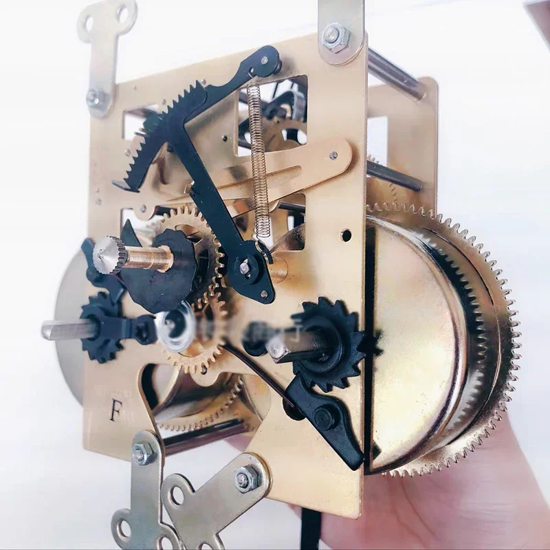 

Старомодные механические часы с заводом, механизм 15/31 дней, полностью медь