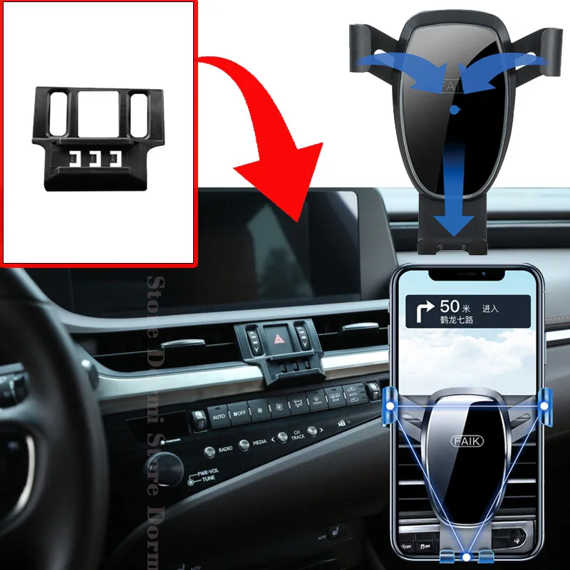 

Car Mount for Lexus ES 300h 350 XZ10 2019 2020 Air Vent Auto Mobile Phone Holder Cellphone Bracket Gravity Stand Accessories