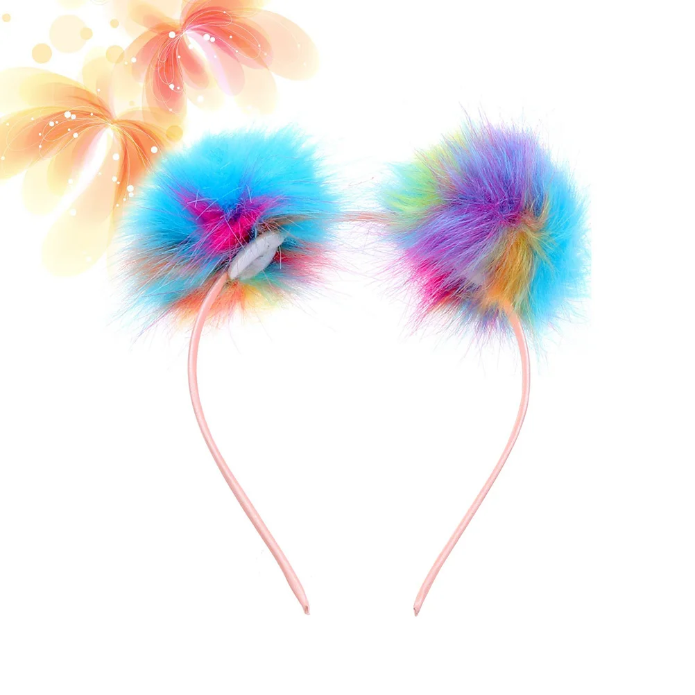 Kids Ball Headband Colorful Hair Accessory Costume Party Masquerade Talent Hairband Kids Hairband Girl Headband