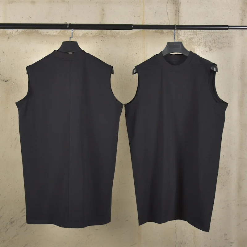 RO25 Summer Men's Sleeveless Sports and Fitness Tees Tank Tops Loose Fitting Shoulder Round Neck