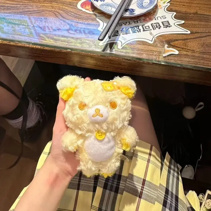 

10cm Kawaii Sanrio Rilakkuma Doll Pendant Anime Cartoon Cute Handheld Doll Mini 10cm Pendant Backpack Accessories Girl Gift Toys