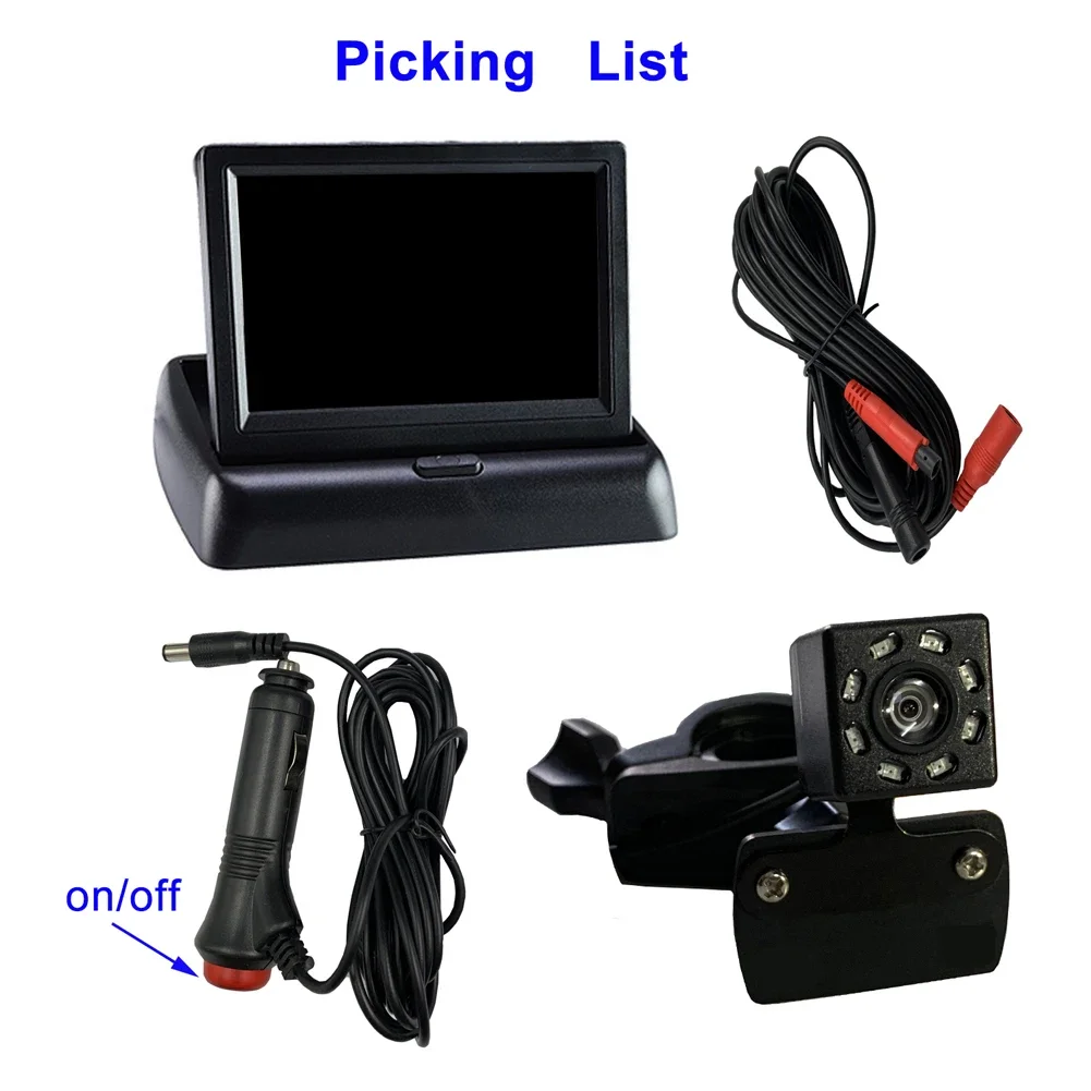 

5 Inch Car HD Baby Monitor Rear Mirror Camera/Child Seat Car Safety Mirror Monitor 150 Degree View Angle Dash Cam with Supports